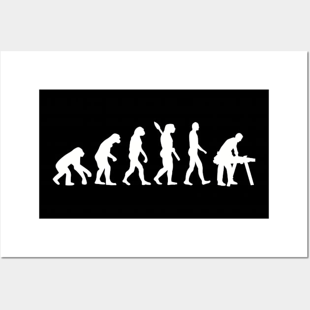 Carpenter evolution Wall Art by Designzz